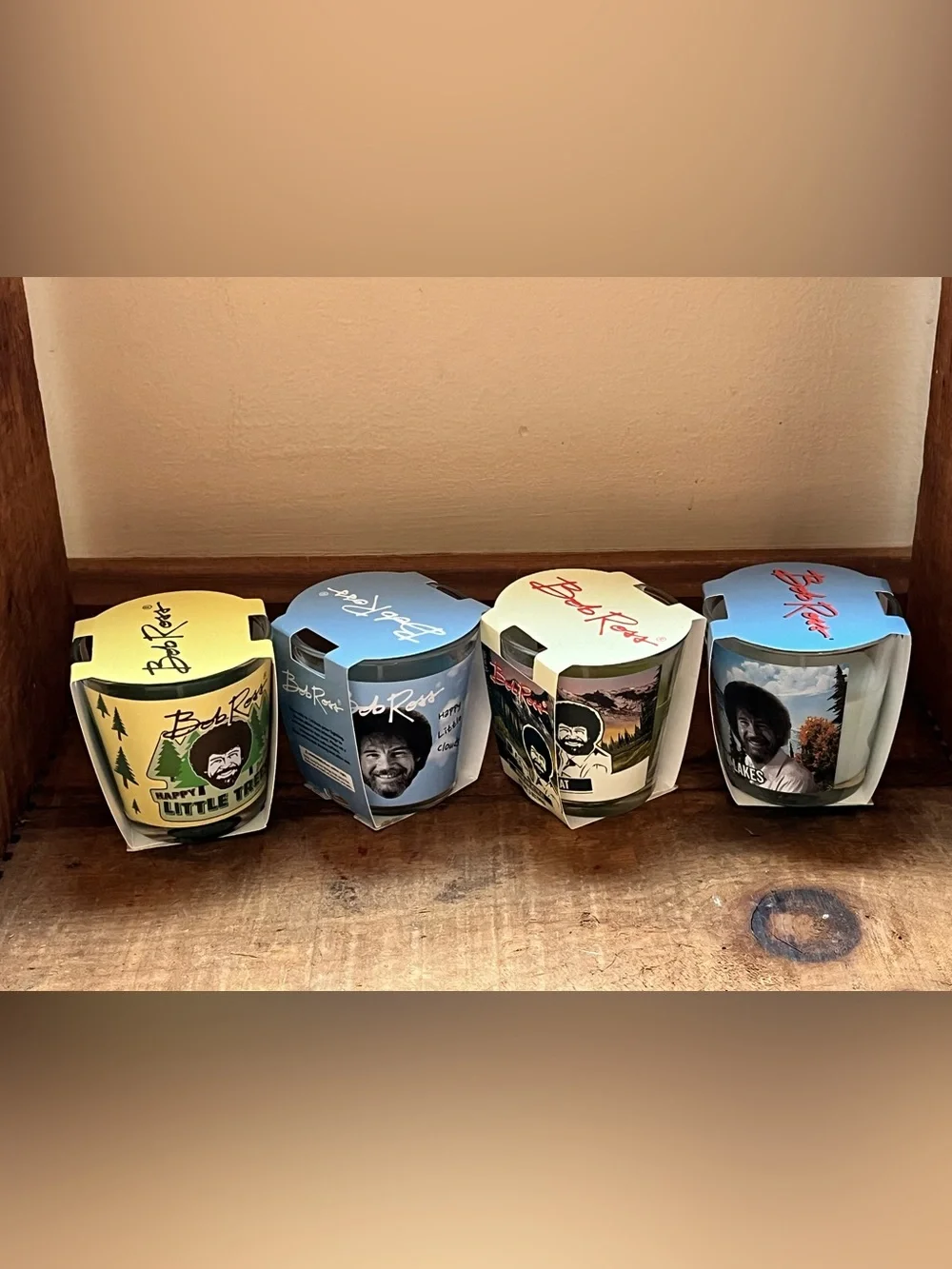 Collection of Bob Ross Scented Candles 3 oz. - Lot of 4 NEW-Gift-Happylittletree